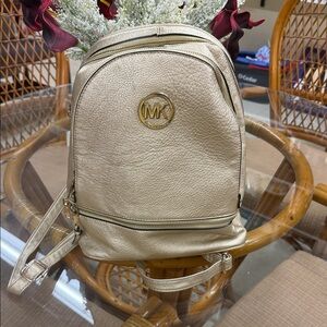 Michael Kors Metallic Gold Women's Backpack